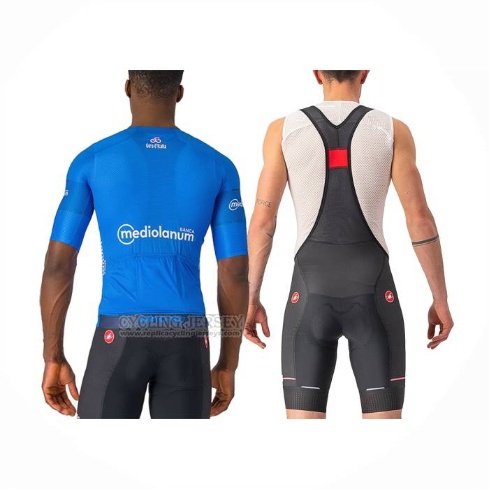 2024 Cycling Jersey Giro D'italy Blue Short Sleeve And Bib Short
